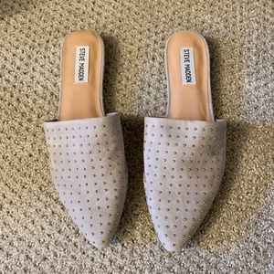 Steve Madden - Flat Mule Slides (grey) 8.5